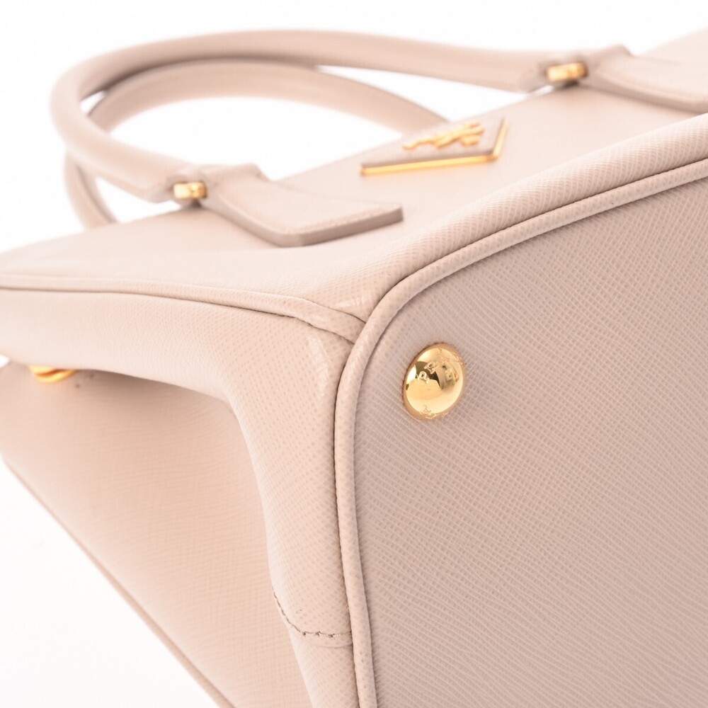 Prada Beige Handbag Saffiano Pink Pink Tan Galleria - Picture 6 of 11